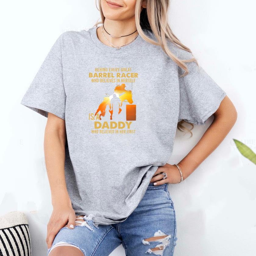 Barrel Rodeo Behind every great barrel racer Classic T-Shirt