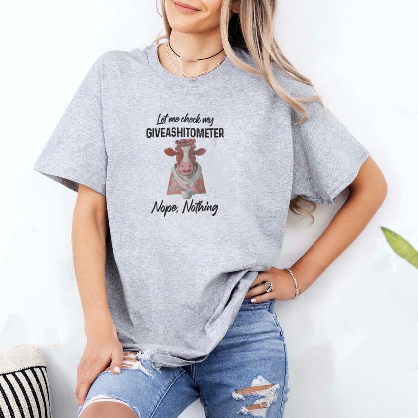 Cow Let me check T-Shirt