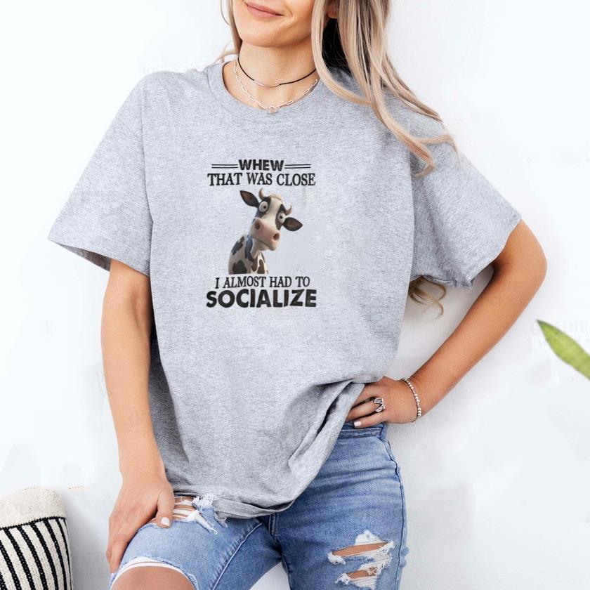 Cow Whew that was close T-Shirt