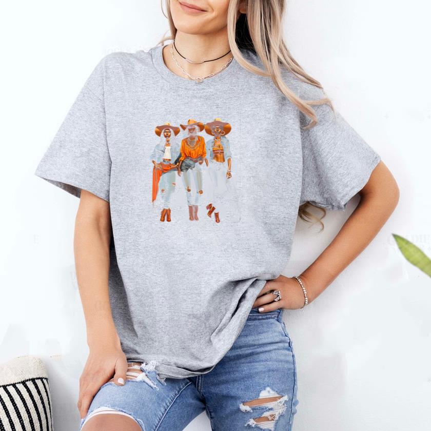 Cowgirl A Black Cowgirl Western Rodeo Classic T-Shirt