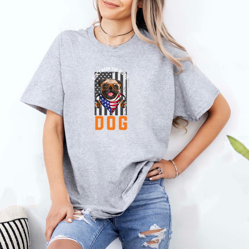 Dont Stop Tho Music Dog T-Shirt