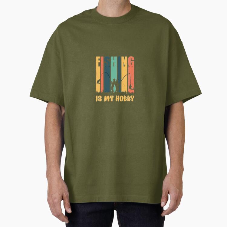 fishing design vector fly t Oversized T-Shirt