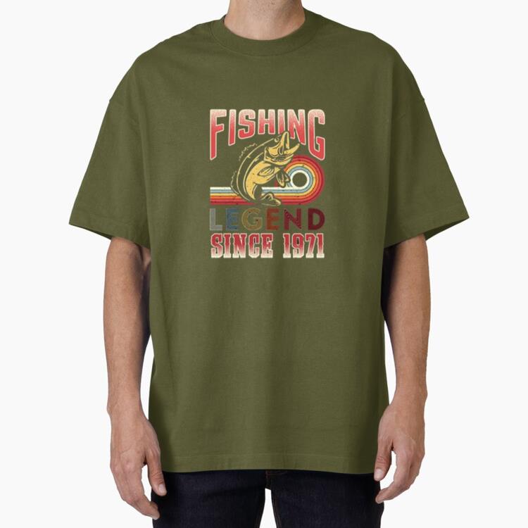 fishing legend since vintage Oversized T-Shirt