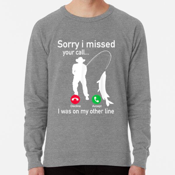 Fishing Phone Call With Fishing Line Sweatshirt