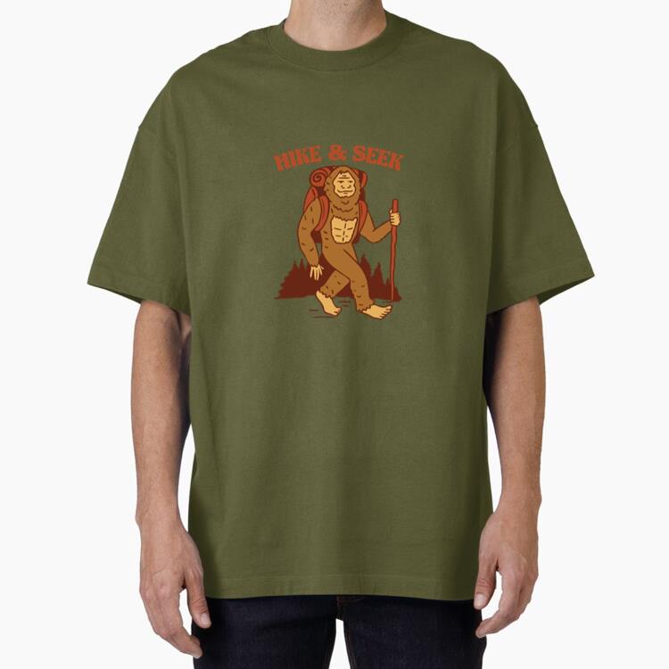 Hike And Seek Squatch Oversized T-Shirt