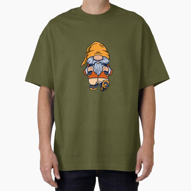 Hiking Adventure Gnome Oversized T-Shirt