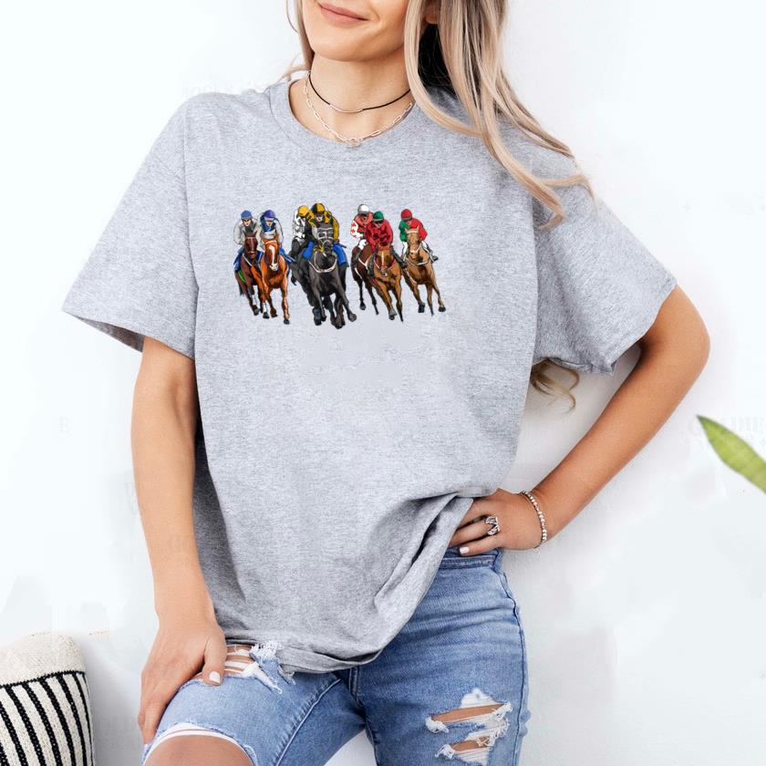 Horse Racing Jockey Race Track Classic Racer Derby Rider T-Shirt