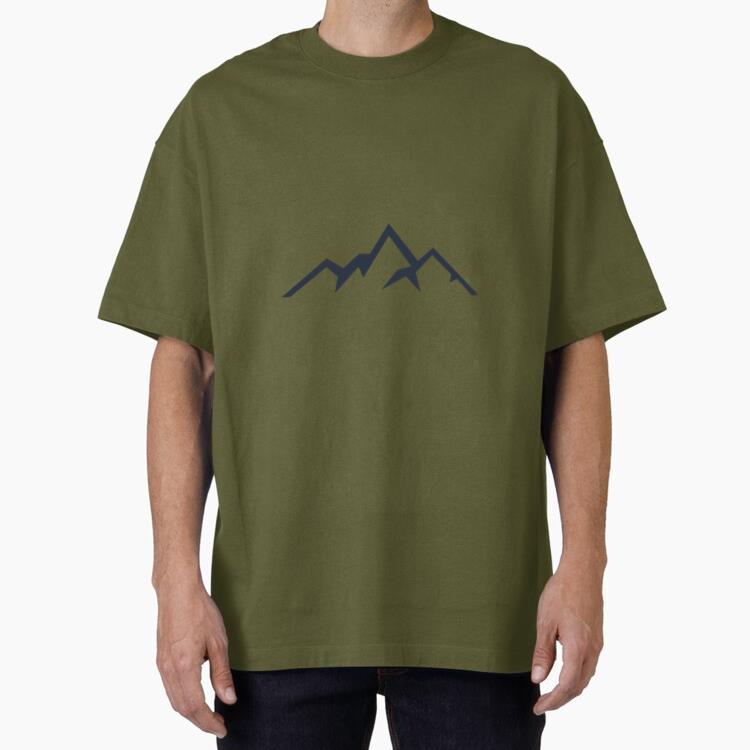 Mountain Climbing Hiking Snow Oversized T-Shirt