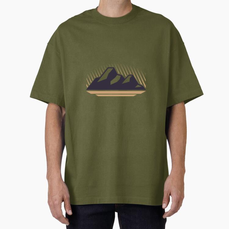 Mountain Label Badge Oversized T-Shirt