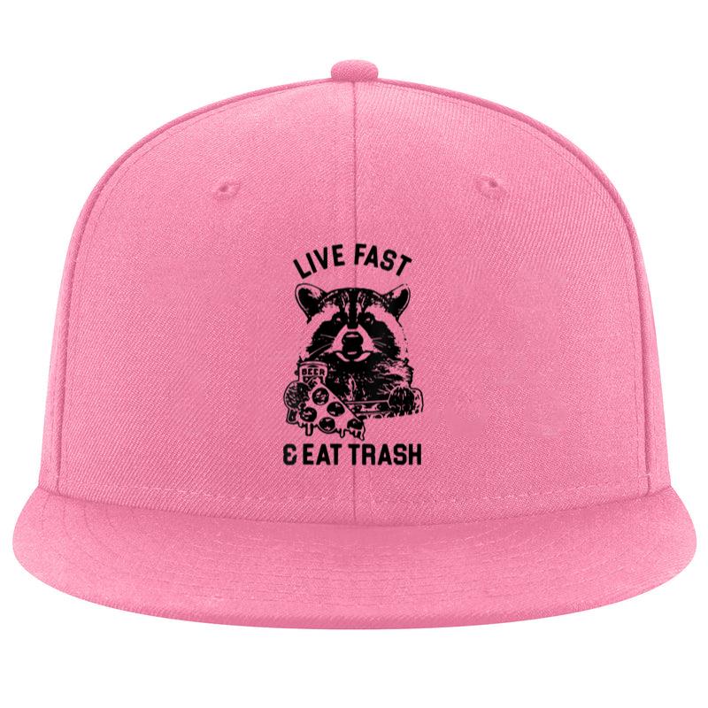 Raccoon Camping Live Fast Eat Trash Cap