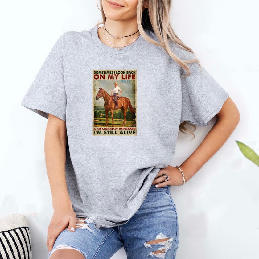 Sometimes I Look Back On My Life Vertical Poster T-Shirt