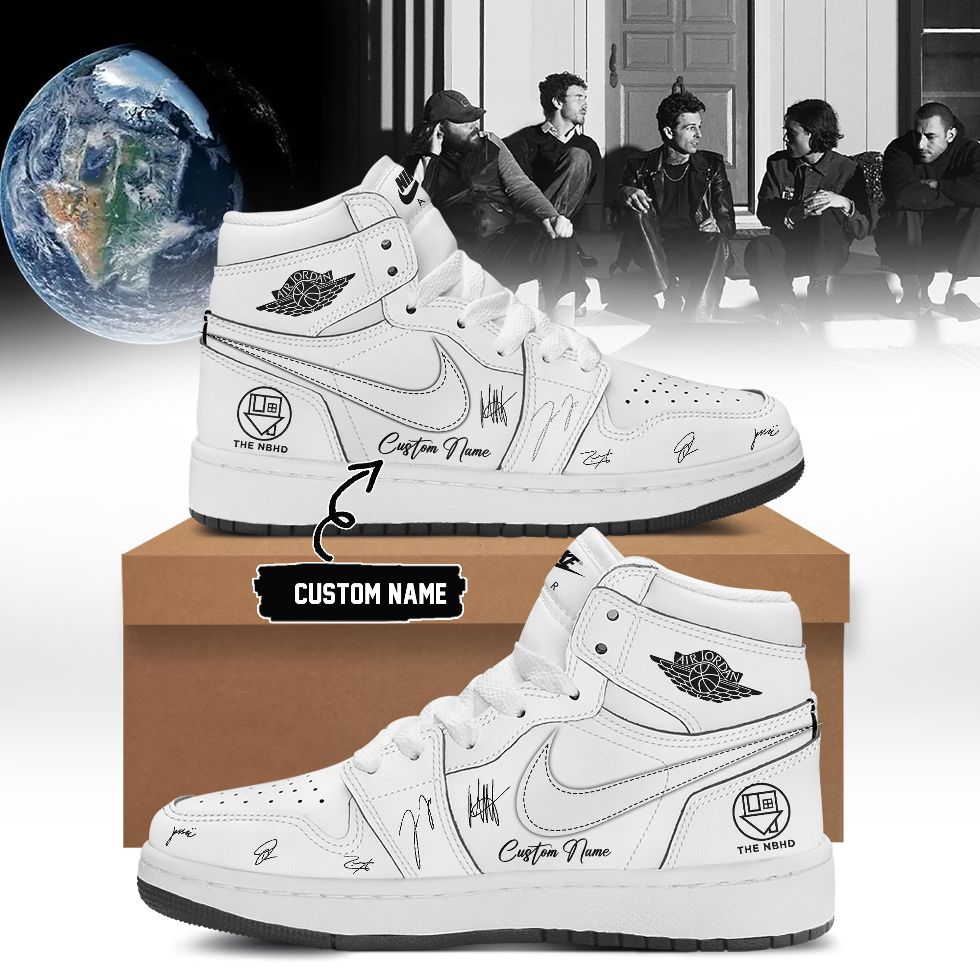 The Neighbourhood’s THE WOURLD TOUR signed Shoes 1