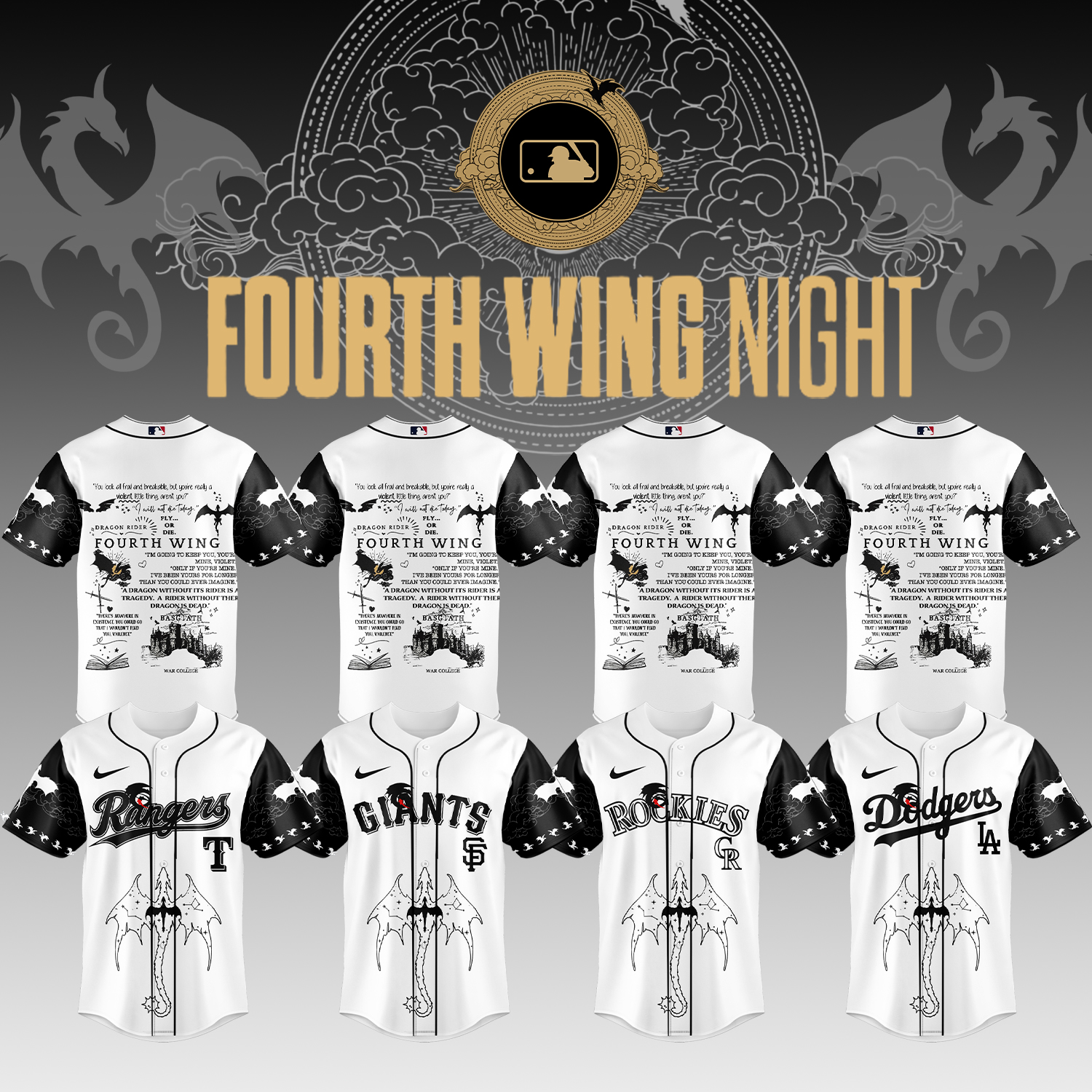 MLB ALL TEAMS x Fourth Wing Night Jersey