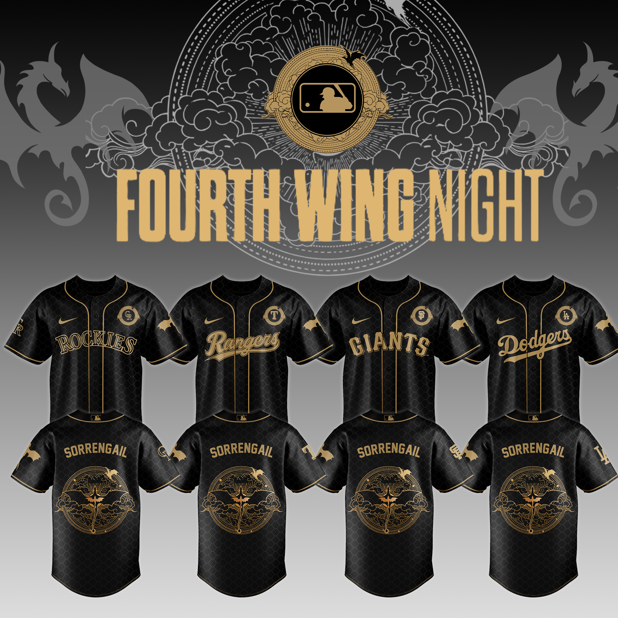 MLB ALL TEAMS x Fourth Wing Night Jersey