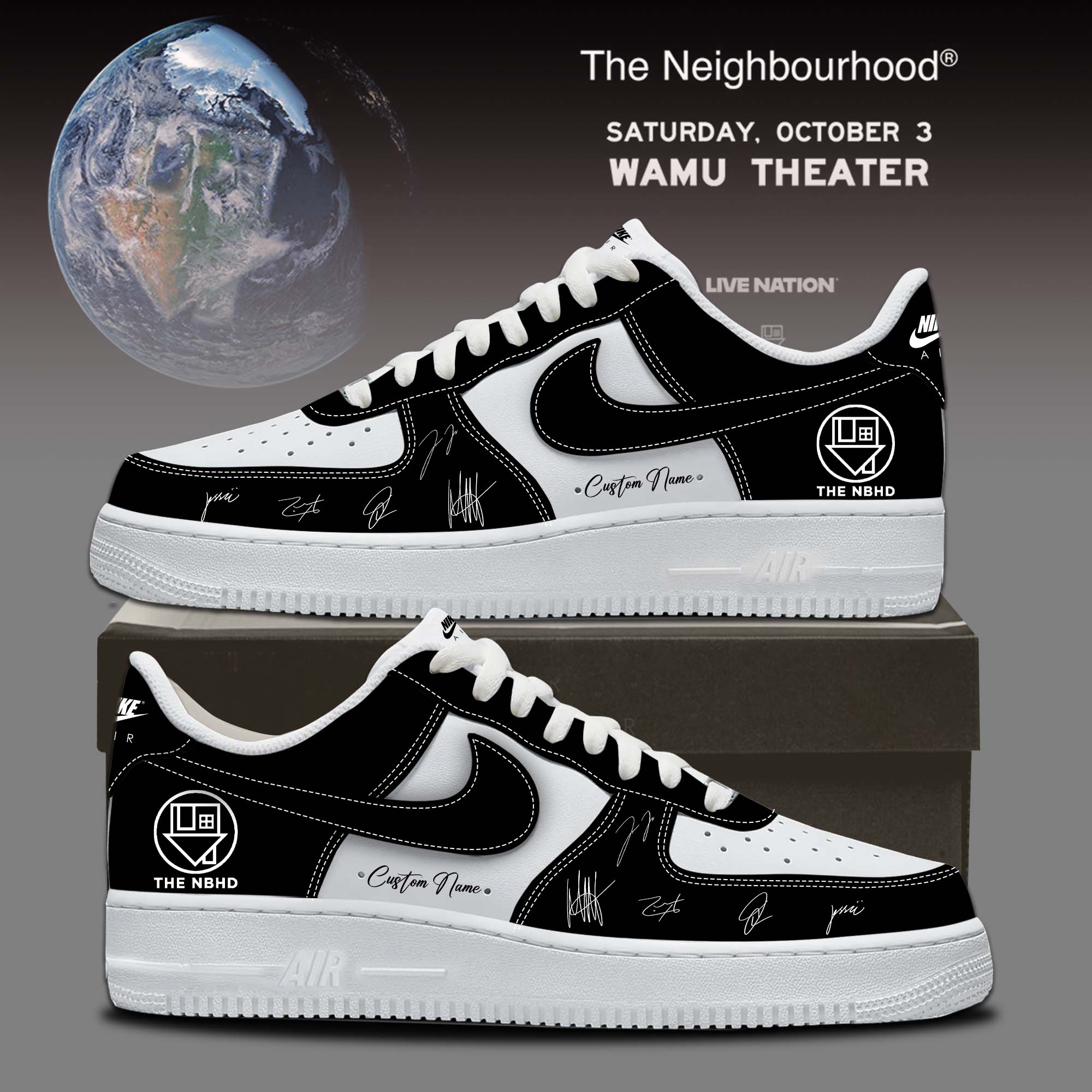 The Neighbourhood’s THE WOURLD TOUR signed Shoes 1