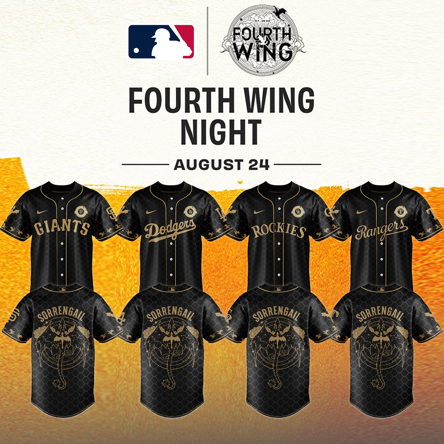 MLB ALL TEAMS x Fourth Wing Night Jersey