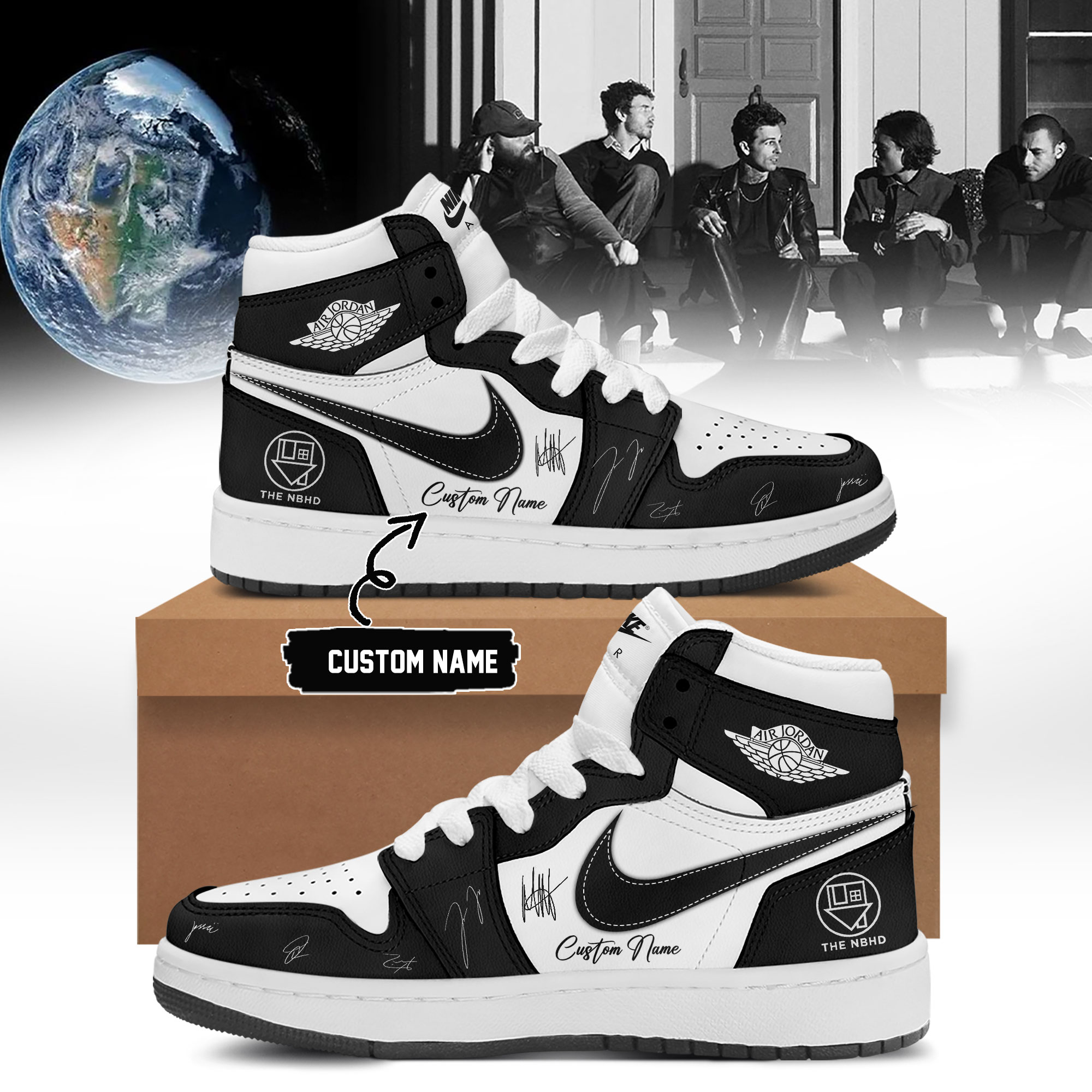 The Neighbourhood’s THE WOURLD TOUR signed Shoes 1
